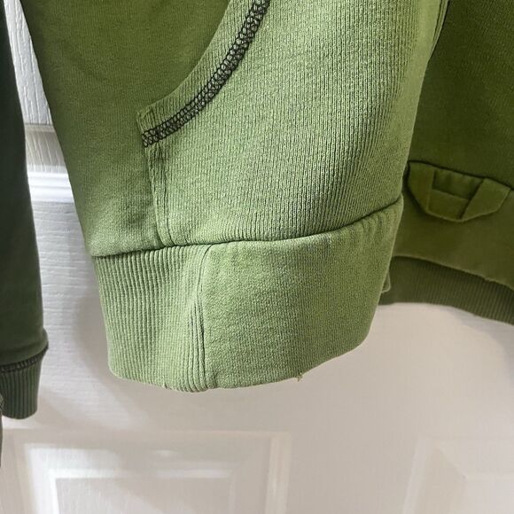 Energie B Corps 45 by Sixty Green Full Zip Hoodie Distressed Women's Size Small - Picture 10 of 16